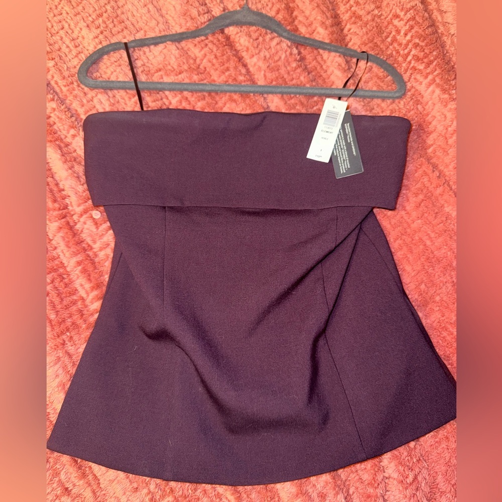 Aritzia babaton top dark purple size 8 NWT